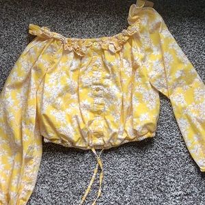 Cropped floral Honey Punch